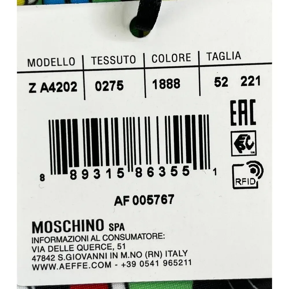 4-98 MOSCHINO x JEREMY SCOTT Men's NWT Speedo Swimsuit Comics XL/US36/EU52